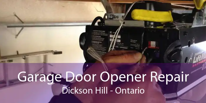 Garage Door Opener Repair Dickson Hill - Ontario