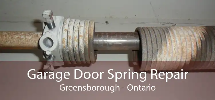 Garage Door Spring Repair Greensborough - Ontario
