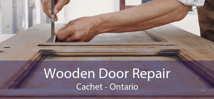 Wooden Door Repair Cachet - Ontario